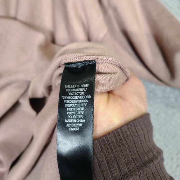 Adrianna Papell Tunic Sweater Women's XL Cocoa Knit Drop Shoulder Boat Neck NWT - Picture 10 of 11